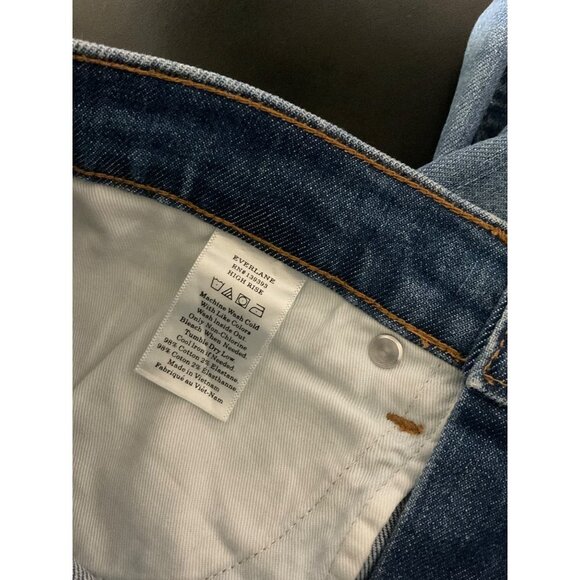 EVERLANE High Rise Jeans. sz. 27 Tall - Picture 6 of 11
